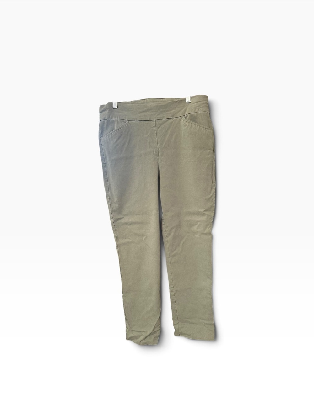 Women's Chico’s Olive Green- ankle Stretch Casual Pants